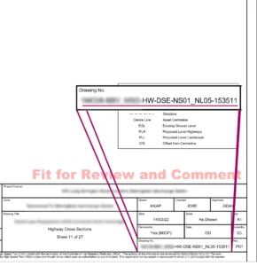 Automatically recognising drawing's information and verifying them