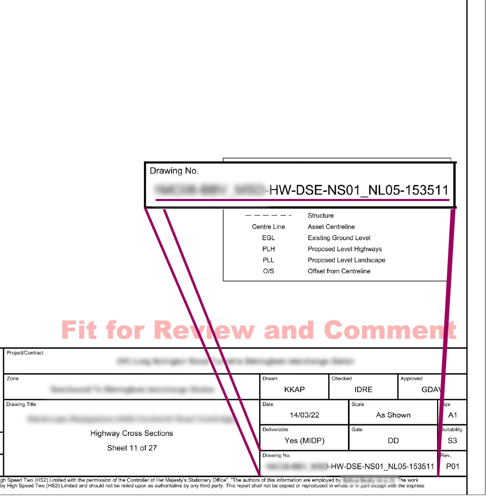 Automatically recognising drawing's information and verifying them