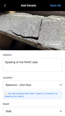 Capture and markup photos